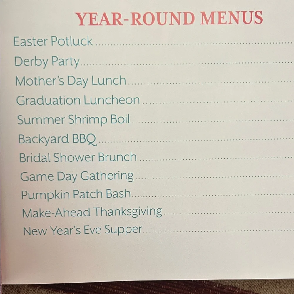 Southern Living Dual “Christmas”, “Year-Round Celebrations” cookbook